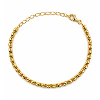 3.57&nbsp;Ct.Tw.Total Carat Weight Ruby Bezel Bracelet, 22K Gold Plated Silver Image