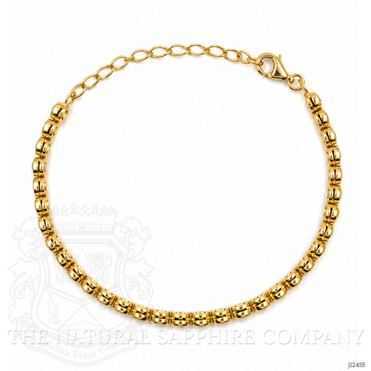 3.57 Ct.Tw. Ruby Bezel Bracelet, 22K Gold Plated Silver