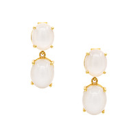 18.38 Ct.Tw. Moonstone 22K Gold Plated Silver earring