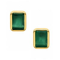 1.48 Ct.Tw. Agate 22K Gold Plated Silver earring
