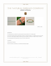 9.69&nbsp;Ct.Tw.Total Carat Weight Emerald Tennis/Line Bracelet, 14K Yellow Gold Appraisal