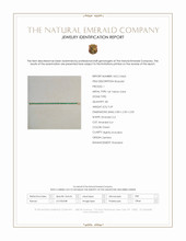9.69 Ct.Tw.Total Carat Weight Emerald Tennis/Line Bracelet, 14K Yellow Gold Scan Report