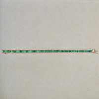 9.69 Ct.Tw.Total Carat Weight Emerald Tennis/Line Bracelet, 14K Yellow Gold Image