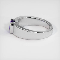 1.89 Ct. Purple Sapphire Men's Ring, 14K White Gold Image