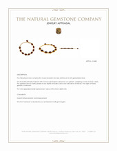 20.60 Ct.Tw.Total Carat Weight Red Garnet Bezel Bracelet, 22K Gold Plated Silver Appraisal