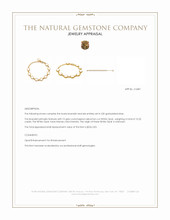 10.20 Ct.Tw.Total Carat Weight Grey Opal Bezel Bracelet, 22K Gold Plated Silver Appraisal