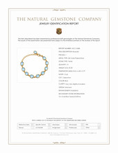 40.60 Ct.Tw.Total Carat Weight Blue Topaz Bezel Bracelet, 22K Gold Plated Silver Scan Report