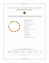 3.60 Ct.Tw.Total Carat Weight Orange Carnelian Bezel Bracelet, 22K Gold Plated Silver Scan Report