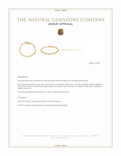 3.20&nbsp;Ct.Tw.Total Carat Weight Multi Color White Opal (Light Opal) Bezel Bracelet, 22K Gold Plated Silver Appraisal
