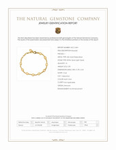 3.20&nbsp;Ct.Tw.Total Carat Weight Multi Color White Opal (Light Opal) Bezel Bracelet, 22K Gold Plated Silver Scan Report