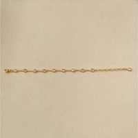3.20 Ct.Tw.Total Carat Weight Multi Color White Opal (Light Opal) Bezel Bracelet, 22K Gold Plated Silver Life Style