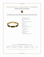 14.84&nbsp;Ct.Tw.Total Carat Weight Black Onyx Antique Style Bracelet, 22K Gold Plated Silver Scan Report