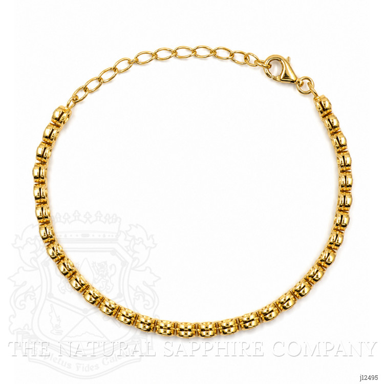 5.52 Ct.Tw. Reddish Purple Rhodolite Garnet Bezel Bracelet, 22K Gold Plated Silver