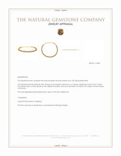 6.47 Ct.Tw.Total Carat Weight Blue Topaz Bezel Bracelet, 22K Gold Plated Silver Appraisal