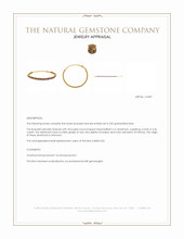 4.36 Ct.Tw.Total Carat Weight Purple Amethyst Bezel Bracelet, 22K Gold Plated Silver Appraisal