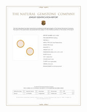 1.32 Ct.Tw.Total Carat Weight Multi Color Opal Studs Earrings, 22K Gold Plated Silver Scan Report