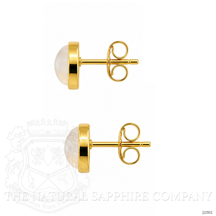 1.32 Ct.Tw. Multi Color Opal Studs Earrings, 22K Gold Plated Silver