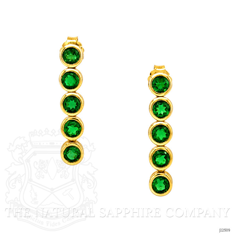 1.35 Ct.Tw. Green Agate Studs Earrings, 22K Gold Plated Silver