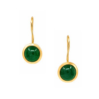 3.30 Ct.Tw. Agate 22K Gold Plated Silver earring