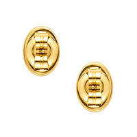 3.82 Ct.Tw.Total Carat Weight Blue Turquoise Studs Earrings, 22K Gold Plated Silver Image