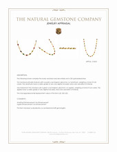 2.47 Ct.Tw.Total Carat Weight Ruby, Peridot, Amethyst, Quartz, Moonstone and Agate Bezel Necklace, 22K Gold Plated Silver Appraisal