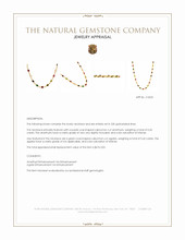 2.47 Ct.Tw.Total Carat Weight Ruby, Peridot, Amethyst, Quartz, Moonstone and Agate Bezel Necklace, 22K Gold Plated Silver Appraisal