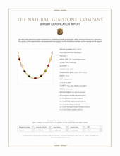 2.47 Ct.Tw.Total Carat Weight Ruby, Peridot, Amethyst, Quartz, Moonstone and Agate Bezel Necklace, 22K Gold Plated Silver Scan Report