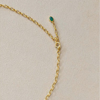 2.47&nbsp;Ct.Tw.Total Carat Weight Ruby, Peridot, Amethyst, Quartz, Moonstone and Agate Bezel Necklace, 22K Gold Plated Silver Life Style