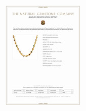 11.69 Ct.Tw.Total Carat Weight Ruby, Garnet, Peridot, Agate, Amethyst, Citrine, Carnelian, Moonstone and Quartz Multi Stone Necklace, 22K Gold Plated Silver Scan Report