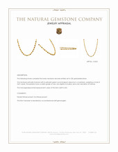 7.75 Ct.Tw.Total Carat Weight Ruby, Garnet, Peridot, Amethyst, Citrine, Agate, Quartz, Carnelian and Moonstone Multi Stone Necklace, 22K Gold Plated Silver Appraisal