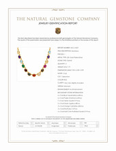 59.10 Ct.Tw.Total Carat Weight Rutilated Quartz, Quartz, Ruby, Garnet, Aquamarine, Amethyst, Agate and Carnelian Multi Stone Necklace, 22K Gold Plated Silver Scan Report