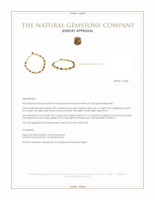 4.38 Ct.Tw.Total Carat Weight Ruby, Moonstone, Tiger's Eye, Agate, Sapphire, Garnet, Citrine and Amethyst Bezel Bracelet, 22K Gold Plated Silver Appraisal