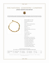 4.38&nbsp;Ct.Tw.Total Carat Weight Ruby, Moonstone, Tiger's Eye, Agate, Sapphire, Garnet, Citrine and Amethyst Bezel Bracelet, 22K Gold Plated Silver Scan Report