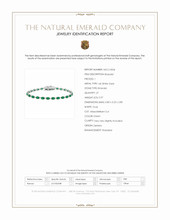 5.97 Ct.Tw.Total Carat Weight Emerald Tennis/Line Bracelet, 14K White Gold Scan Report