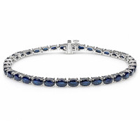 10.67 Ct.Tw. Sapphire 14K White Gold bracelet