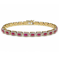 3.25 Ct.Tw. Ruby 14K Yellow Gold bracelet