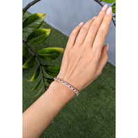 3.25&nbsp;Ct.Tw.Total Carat Weight Ruby and Natural Diamond Pave Bracelet, 14K Yellow Gold Life Style