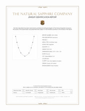 0.66 Ct. Blue Sapphire Bezel Necklace, 14K White Gold Scan Report