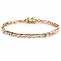 6.67 Ct.Tw. Sapphire 14K Yellow Gold bracelet