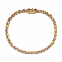 6.67&nbsp;Ct.Tw.Total Carat Weight Pink Sapphire Tennis/Line Bracelet, 14K Yellow Gold Image