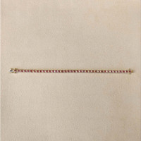 6.67&nbsp;Ct.Tw.Total Carat Weight Pink Sapphire Tennis/Line Bracelet, 14K Yellow Gold Life Style