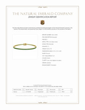 2.73 Ct.Tw.Total Carat Weight Emerald Tennis/Line Bracelet, 14K Yellow Gold Scan Report