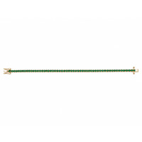 2.73 Ct.Tw.Total Carat Weight Emerald Tennis/Line Bracelet, 14K Yellow Gold Image