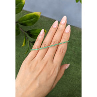 2.73 Ct.Tw.Total Carat Weight Emerald Tennis/Line Bracelet, 14K Yellow Gold Life Style