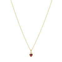 0.56 Ct. Ruby Bezel Pendant, 14K Yellow Gold Image
