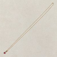 0.56 Ct. Ruby Bezel Pendant, 14K Yellow Gold Life Style