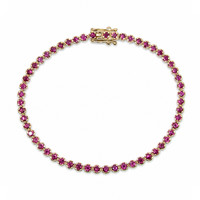 3.18 Ct.Tw. Ruby 14K Yellow Gold bracelet