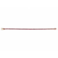 3.18&nbsp;Ct.Tw.Total Carat Weight Ruby Tennis/Line Bracelet, 14K Yellow Gold Image
