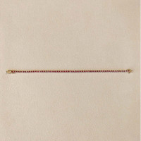 3.18 Ct.Tw.Total Carat Weight Ruby Tennis/Line Bracelet, 14K Yellow Gold Life Style