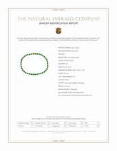 4.64 Ct.Tw.Total Carat Weight Emerald and Natural Diamond Tennis/Line Bracelet, 14K Yellow Gold Scan Report